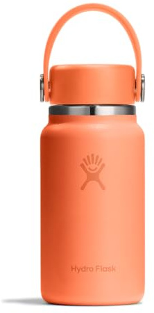 Hydro Flask Mikroflasche, isoliert, auslaufsicher, für Geldbörse oder Tasche, 200 ml, Nektarorange