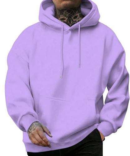 Générique Sweat Capuche Homme Sweatshirt Raglan Sweat-Shirt Homme Sweet À Blanc Pull en Maille Fine De Coton Col Rond pour Fermeture Éclair Intégrale Camionneur Orange
