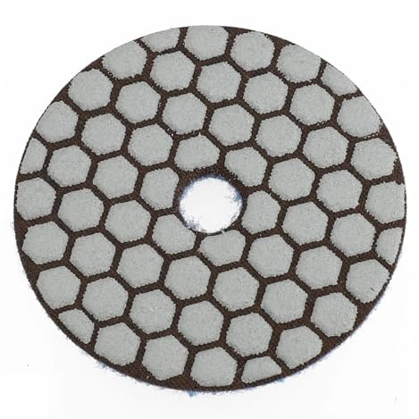 1 disco abrasivo flessibile in resina for granito, marmo e lucidatura a secco da 3 pollici e 80 mm(Grit 150)