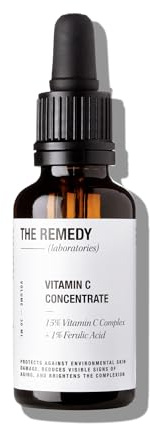 The Remedy Laboratories Vitamin C Concentrate – Sérum vitamine C haute concentration, bouclier antioxydant pour une peau lumineuse – soin ciblant ridules, teint terne, imperfections - 30 ml
