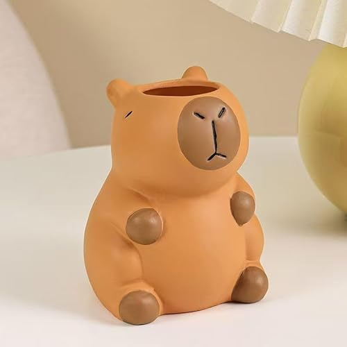 Nymora Capybara Stiftehalter - Niedlicher Capybara Stiftbecher für Schule & Büro, Lustige Capybara Sac