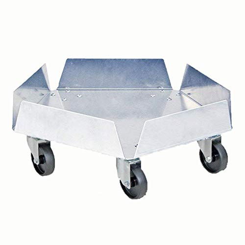 BRB Transportroller für Kunststofftonnen bis 100 Liter, Edelstahl, Tragkraft 250 kg