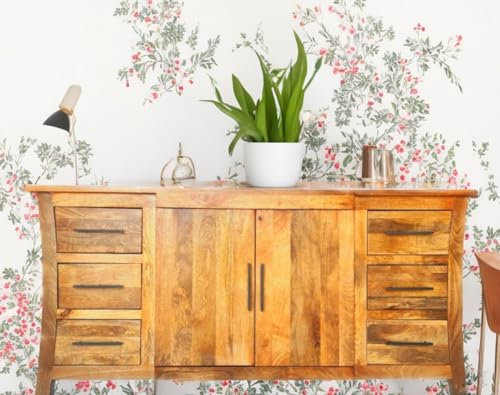 OPIUM OUTLET Kommode Sideboard Büffet Schrank Möbel Massivholz Kolonial-Stil asiatisch indisch orientalisch Mango-Holz