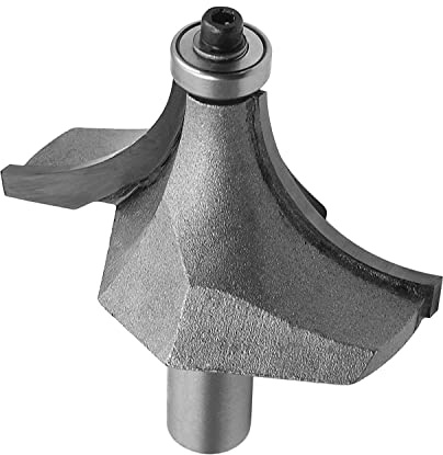 Utoolmart - Juego de dos flautas redondeadas sobre broca de carburo de tungsteno de 1-1/2 pulgadas, diámetro de corte de 3/4, radio redondeado sobre bordes redondeados con vástago de 1/2 pulgadas