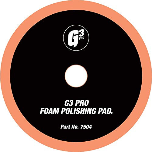 G3 Pro Foam Polishing Pad 150mm – Light Cut Finishing Pad for DA & Rotary Polishers – Velcro Backed Trapezoid Design for Swirl Removal, Gloss Enhancement & Mirror-Like Finish