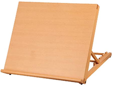 Perfeclan Arbeitsplatz PROSTABILIERTER HOLZSCHREIBTISCH KÜNSTLERSTÄNDER VERSTELLBARE LACKIERTE ZEICHNUNGSPLATTE, Holz, 30x27x22cm
