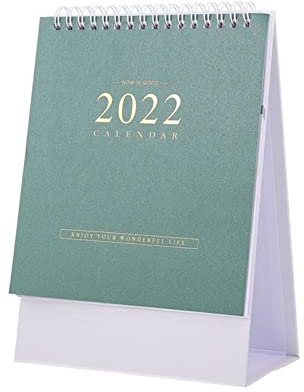 QINGGANGLING999 Bürokalender 1 Stück langlebiger Mini-Desktop 2022 Kalender Einfache Desktop-Buch-Note-Coil-Kalender Tischkalender Wochenplaner (Color : 2)