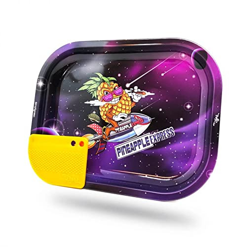 Best Buds Vassoio per rollare Pineapple Express Small + Grinder Card Magnetica