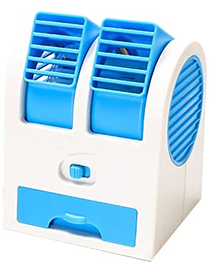 Tragbare Klimaanlagen Ventilator, Asudaro Mobile Klimaanlage Mini-Luftkühler USB-Lüfter Persönlicher Desktop-Lüfter Auto-Mikroklimaanlage Air Cooler Klimagerät für Auto Büro Zuhause Camping,blau