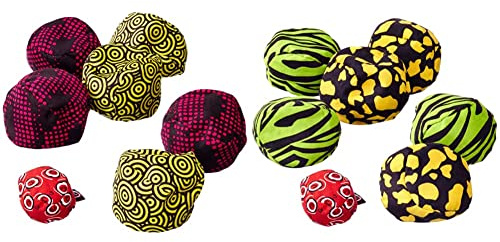 Zoch 601131500 Crossboule c³ Set Beach, der ultimative Boule Spaß mit flexiblen Bällen & 601131600 Crossboule c³ Set Jungle, der ultimative Boule Spaß mit flexiblen Bällen für drinnen und draußen