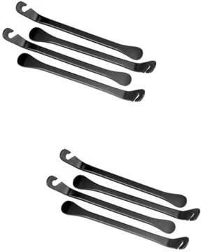 BESPORTBLE 2 Sätze Ergonomische Fahrrad-reifenheber Hebelwerkzeug Metall-reifenheber Für Einfachen Reifenwechsel Kompatibel Mit Rennrädern Und Mountainbikes 4 Stück * 2