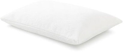 TEMPUR Ease Hug Pillow 74cm x 50cm - With Extra Soft Material Micro-Cushions - Made from NASA Recognised Supportive Memory Foam Material - Made in Denmark - Washable Cover…, White