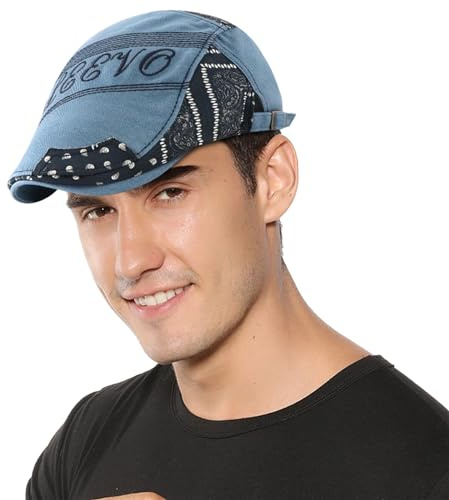 Happy Cherry Schiebermütze Herren Peaky Blinders Mütze Newsboy Flat Cap Baskenmütze 1920 Stil Gatsby Irish Beret Mütze Tweedkappe Flach