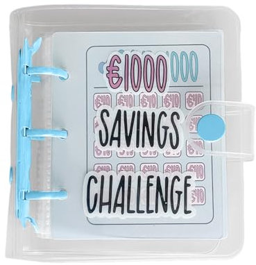 Deutscher Pass Sparalbum Budget Sparbuch Budget Notizblock Umschläge Budget Papiere Sparbuch Hüllen Bank Mini PVC Notizbuch Klein Liniert (A, 12X11X3CM)