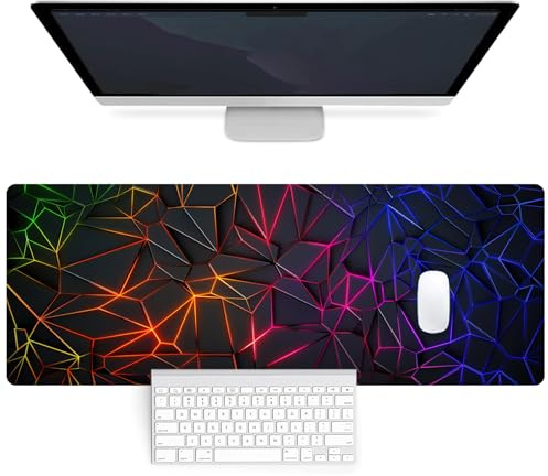 Mouse Mat - 31.5X11.8inch Mouse Pad, Non-Slip Large Mousepad Mouse Mats for Desk Computer Keyboard Desk Mat with Soft Smooth Surface for Office & Home