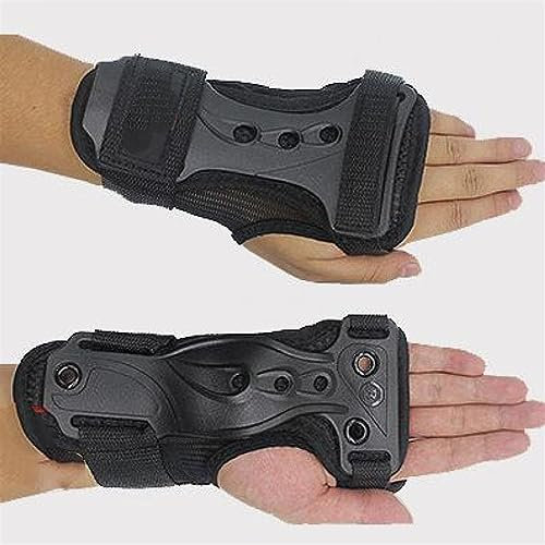 EUTYRG Trainings- und Fitnessarmbänder, Skifahren, Armvoll, Handgelenkstütze, Handschutz, Ski-Handgelenkstütze, Skifahren, Pa (Schwarz, XL)