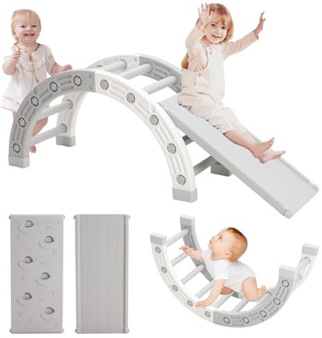 Telaio da arrampicata 4 in 1 per bambini, scala ad arco per bambini, facile da pulire, in plastica, set da arrampicata