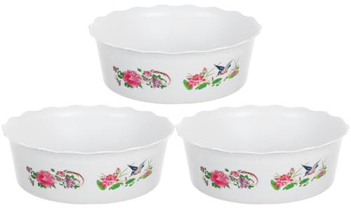 INOOMP Jardinière Hydroponique en Plastique, Lot de 3, Blanche, Grosse