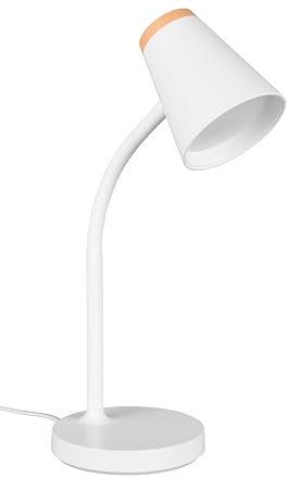 RL LIVE YOUR LIGHT LED-bord – H 36 cm – 1 lampa – brun – vit – plast