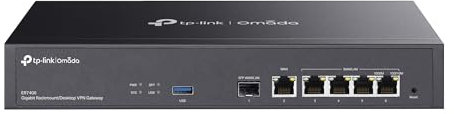 TP-Link ER7406 Wired Gigabit VPN Router, Omada Gateway, Multi-WAN, DPI/IPS/IDS Firewall Network Router, Rack Mount, Load Balance, Wireguard VPN/OpenVPN, Lightening Protection