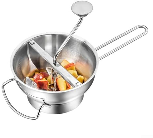 Presse-purée manuel en acier inoxydable pour légumes, fruits, nourriture, grande taille (2)