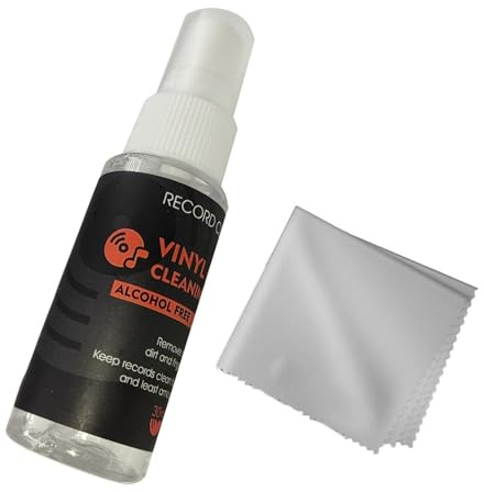 CHAKAE Vinyls Record Cleaner 30ml Cleaning Fluid For And Dirt Removal Cloth Microfiber Cloth Record Maintenance Tool Cleaning Kit