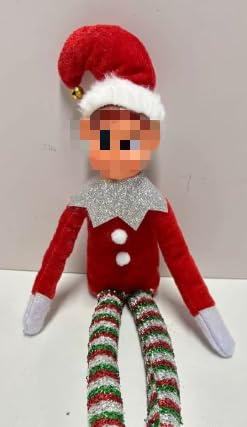 EduPlayte Santa peluche cuscino giocattolo, cuscino di Babbo Natale con un pelo corto, dolce peluche bambola morbido cotone bambola,per bambini ragazze ragazzi compleanno Natale