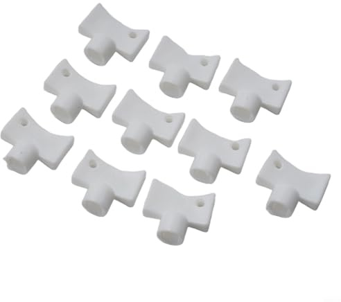 Radiator Bleed Valve Tool, 10PCS Heater Bleed Key for Radiators, 5mm Bleed Wrench, White Plastic Plumbing Air Vent Key, Small Radiator Wrench for Heating System Maintenance