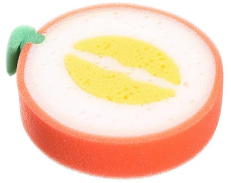 Spugna per la pulizia dei piatti, multiuso, a forma di frutta, ispessita, leggera e riutilizzabile, potente smacchiatore per la, per lavare i piatti, utensili da banco, frutta,