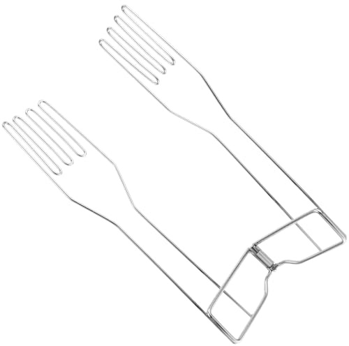 PHENOFICE Silver Glove Holder Glove Drying Stand Multi-Functional Efficient Storage Iron for Countertop