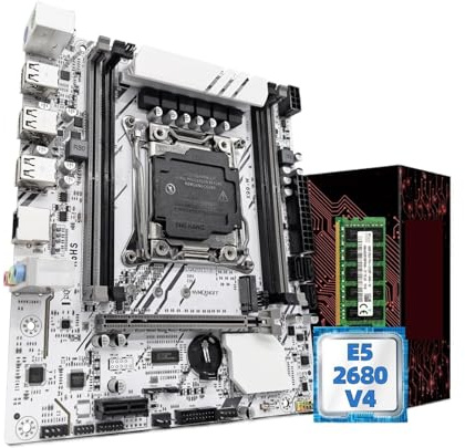 X99-W Motherboard Set Kit mit LGA2011-3 E5 2680V4 CPU DDR4 16GB (1 * 16GB) 2133MHZ NVME M.2(Motherboards)