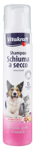 Vitakraft Trockenshampoo für Hunde, Katzen und Welpen, ohne Alkohol, 200 ml