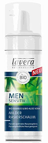 lavera Bio Milder Rasierschaum, Bambus, Aloe Vera, 150 ml