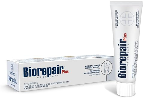Biorepair Pro Plus Weiß Gibt das Natural White in Your Smile Zahnpasta 75ml
