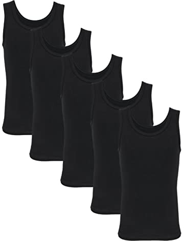 TupTam Unterhemden Jungen 5er Pack Ärmellos Baumwolle Bequem Atmungsaktiv