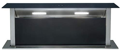 SIA DD90BL 90cm Black Touch Control Downdraft Kitchen Cooker Hood Extractor Fan