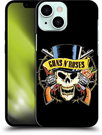 Head Case Designs Licenza Ufficiale Guns N' Roses Teschio Cappello Arte Chiave Custodia Cover Dura per Parte Posteriore Compatibile con Apple iPhone 13 Mini