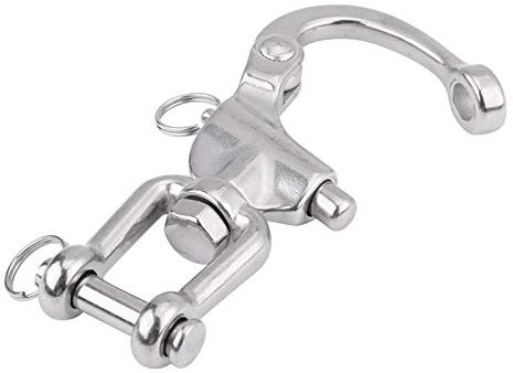 Manilles en acier inoxydable 316, mâchoire pivotante en acier inoxydable pour drisse de bateau à voile (128 mm)