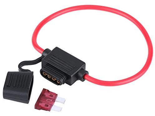 Auto-Blade-Sicherungshalter, Standard-Blatt-In-Line-Sicherungshalter Wasserdichter Auto-Sicherungshalter Einfach zu installierender Adapter Sicherungshalter für Auto Auto Fahrrad