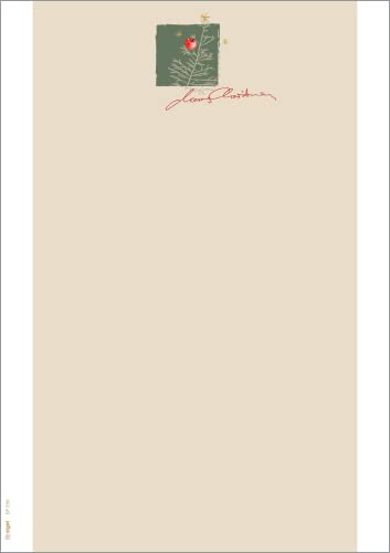 SIGEL Weihnachtsbriefpapier Christmas with Apples A4 100 Blatt | DP256, Nachhaltiges Papier für Weihnachtspost Einladungen und Angebote