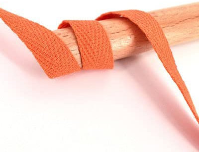 50 Yards Fischgrätenband100% Baumwollband Hochfestes Gürteltaschenetikettenband Nähband Schrägband DIY Bastelzubehör-Orange,5cm