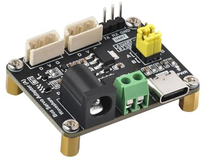 ST/SC Servos de Bus Série Carte de Pilotage Intègre l'alimentation des Servos et le Circuit de Contrôle, Support Contrôle UART et USB, Permet de Contrôler Jusqu'à 253 Servos à Bus Série SC/ST