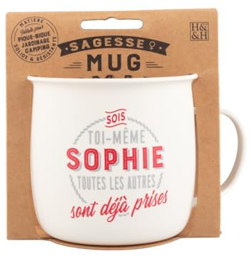 Mug Nomade Taza de té y café personalizados Sophie, regalo para mujer, color pastel