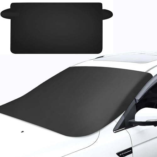 TARCIN Frontscheibenabdeckung Auto für Skoda Citigo/Enyaq/Fabia/Kamiq/Kodiaq, Auto Scheibenabdeckung Magnet Fixierung Faltbare Auto Windschutzscheibe
