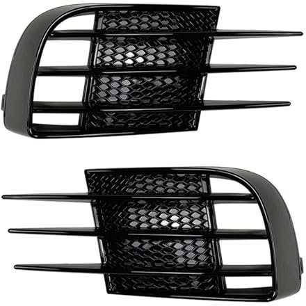 ZHINUAN Auto Nebel Lampen Schatten Vorne Nebel Licht Kühlergrill Hauben Augenbraue Auge Wind Abdeckung Trim Fit for VW Fit for volkswagen Golf 6 MK6 VI GTI GTD Kühlergrill für Nebelscheinwerfer