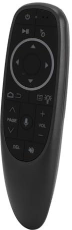 Ratón Control Remoto, 2,4G RF Air Fly Ratón Control Remoto con IR, Aprendizaje 6 Ejes Giroscopio Receptor USB Bluetooth Air Fly Ratón para Android TV Cajas HTPC PCTV Portátil