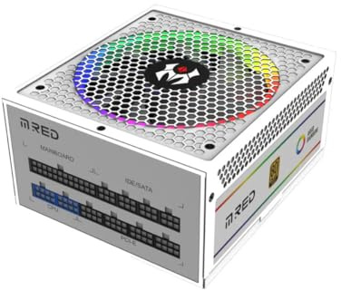 M.RED - ATX 850W - 80+Gold - F.Mod/RGB - MRR-850A (White)