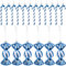 DOINEUFL 18 bastones de caramelo para árbol de Navidad, decoración para árbol de Navidad, color azul y blanco (azul)