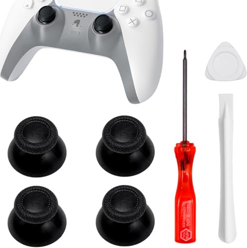 Thumb Grips Black Thumbsticks for ps5 Controller, Joystick Cap Replacement Analog Stick Thumb Sticks for ps5 Controller