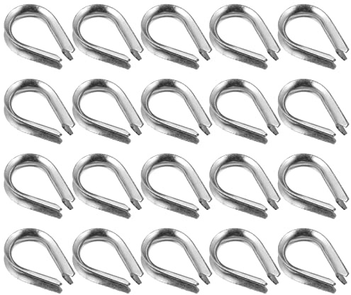 iplusmile 20piezas Guardacabos De Cable Inoxidable Abrazadera Para Cable Fijación Robusta